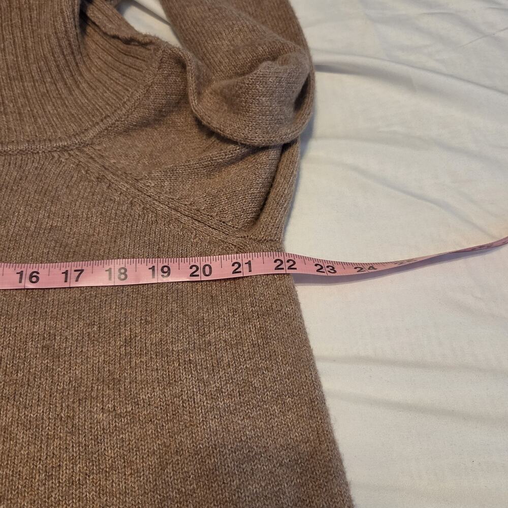 Old Navy Sweater Womans XXL Brown Turtleneck Off Shoulder Boxy Cozy Comfy - Picture 8 of 10